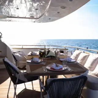 Main deck - aft table