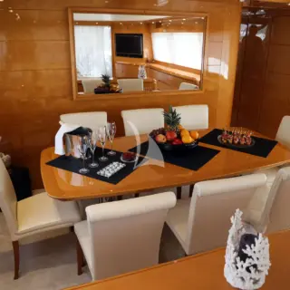 Main Salon - dining table