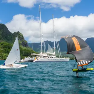 At sail