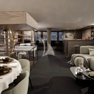 OGUZ KHAN saloon facing aft