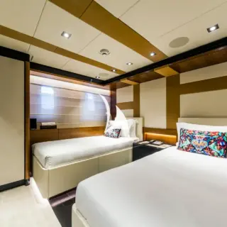 Lower deck twin cabin