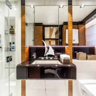Twin cabin shower room en suite