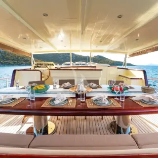 Aft Dining and Seating Area