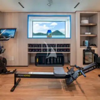 Gym on Main Deck (not private from VIP cabin)