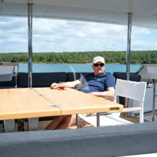AEGIR flybridge seating and dining table