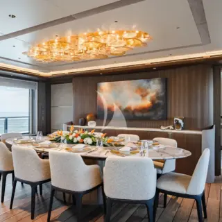Main salon - dining table