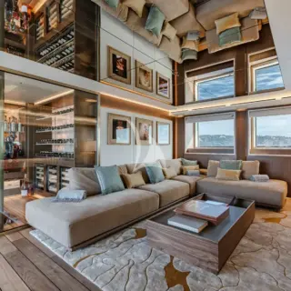 Main deck - gentleman's lounge & cinema room