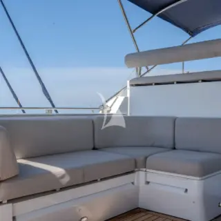 Fly deck lounge port side sofa