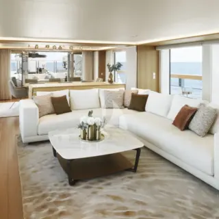 AMIKA - Main deck salon, facing aft