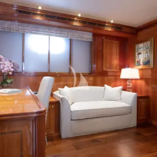 VIP Stateroom seating and desk