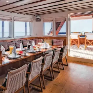 Dining inside main deck