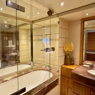 Master Cabin with his & hers en suite facilities