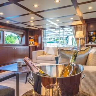 SEVENTH SENSE main salon facing aft