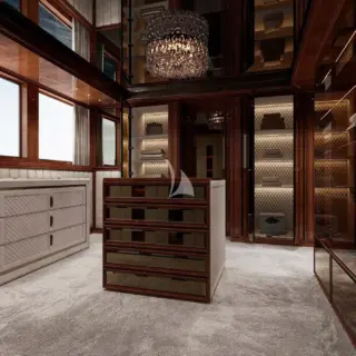 ISABELL PRINCESS OF THE SEA - Master Stateroom Dressing (rendering)