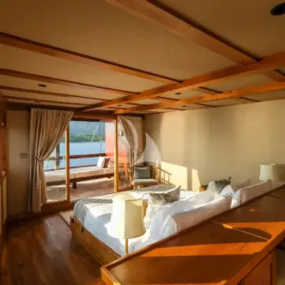 Owners stateroom with terrace view