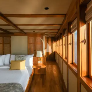 Two Owners staterooms on upper deck