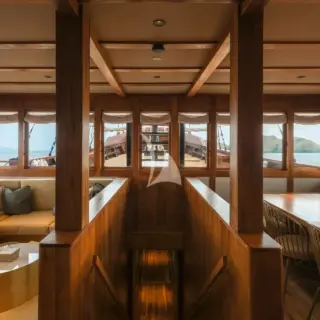 Main salon lounge and dining area