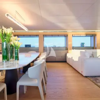 Main deck seating and dining area