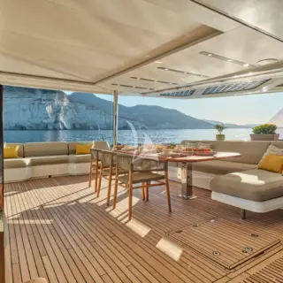 SOL MADININA - Aft deck dining area