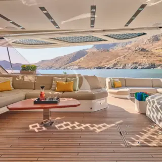 SOL MADININA - Aft deck coffee seating area