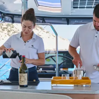 SOL MADININA - wet bar on fly bridge 