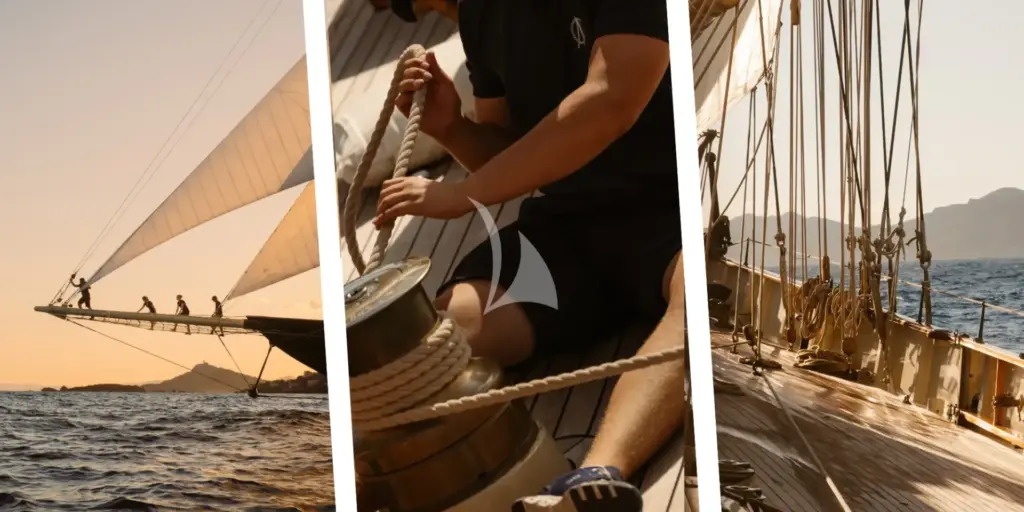 ATLANTIC sailing at sunset