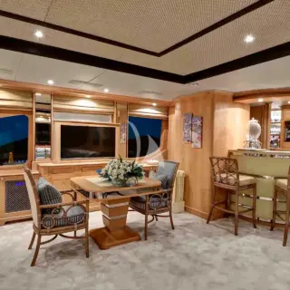 Upper deck salon bar area