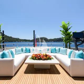 LADY LUNA - Upper Deck Aft - Seating Area