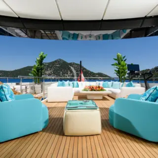 LADY LUNA - Upper Deck Aft - Seating Area