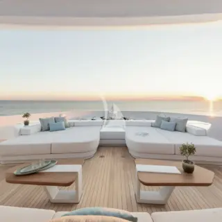 Upper deck fore lounge area