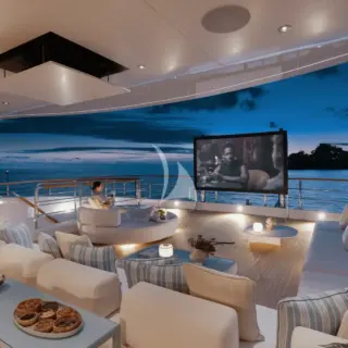 Sundeck aft outdoor cinema