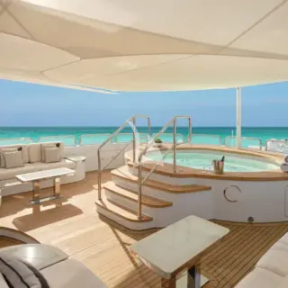 Sun deck jacuzzi