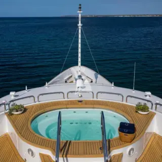 Sun deck jacuzzi