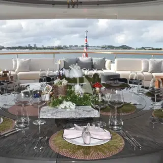 Bridge deck dining