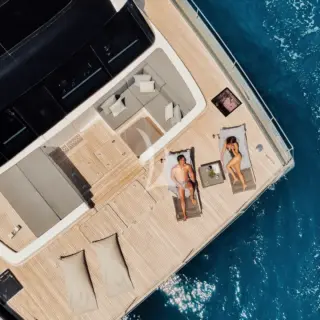 Aerial view - Fore deck