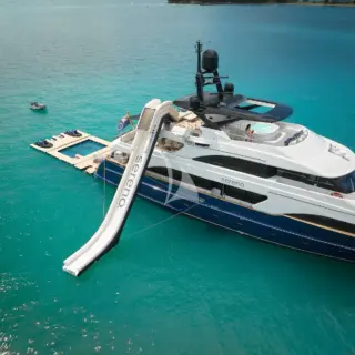 At anchor with toys