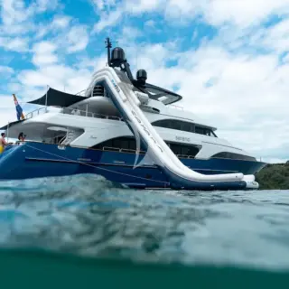 Inflatable slide