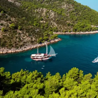 Cesarica moored