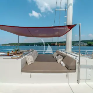 Sun deck lounge area
