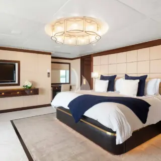 Master cabin on bridge deck