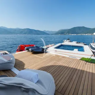 Beach club and extended deck