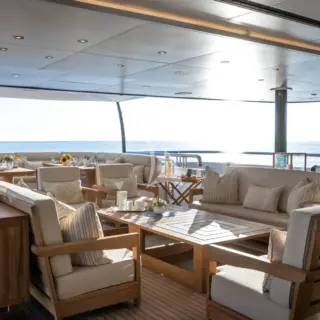 Aft Deck Seating and Dining