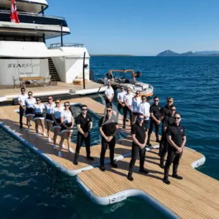 Her incredible crew of 20. Lead by Cpt. Paul Duncan