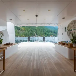 Lower deck beach club