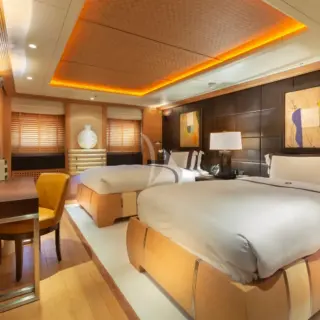Lower deck twin cabin