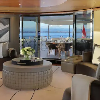Upper salon & upper deck dining