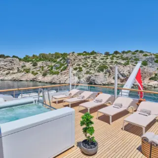 Sundeck lounge area