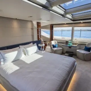 Master cabin on main deck