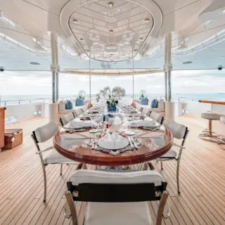 SECOND LOVE - Main deck aft alfresco dining 
