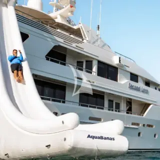 Aquabanas waterslide from sun deck